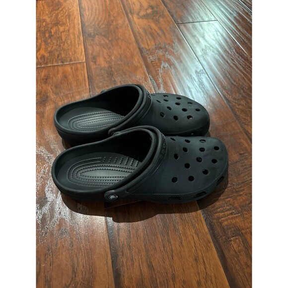 Crocs Classic 10001-001 Black Slip On Clog Sandals US Men Size 12 main image 4
